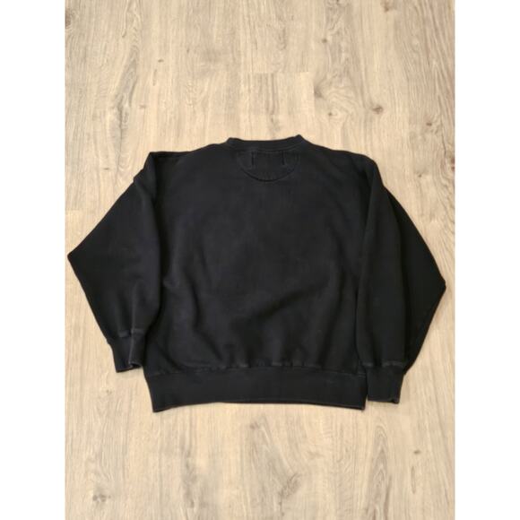 Vintage Logo Athletic Embroidered Pittsburgh Steelers NFL Sweatshirt Large Black - Picture 9 of 9